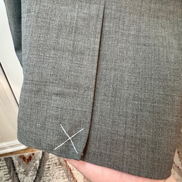 J. CREW Resume Women’s Sheath Cap Sleeve Classic Wool Gray Midi Dress 6 Workwear - Picture 7 of 15